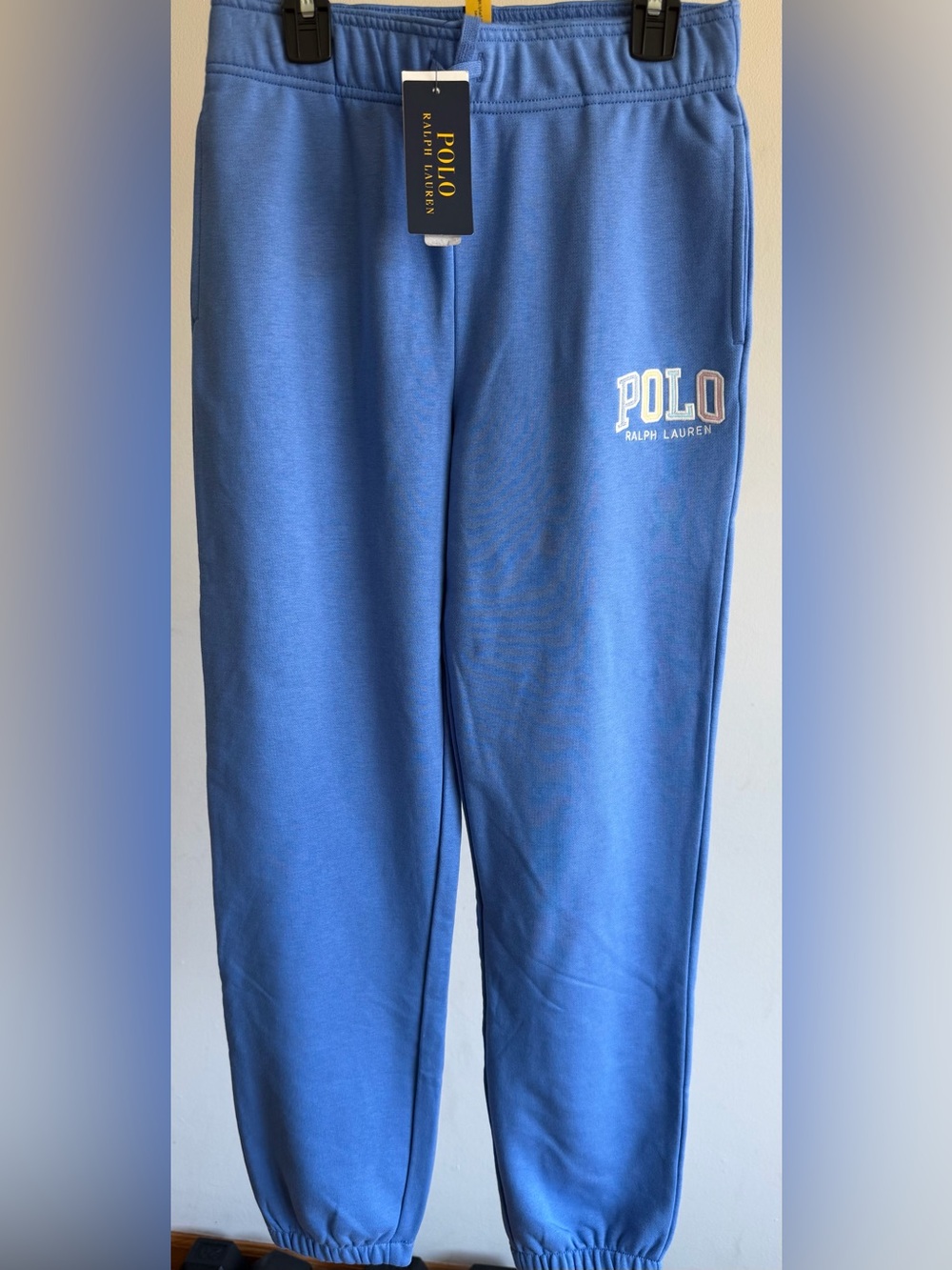 Ralph Lauren Kids Light Blue Polo Logo Joggers Size Medium 10-12